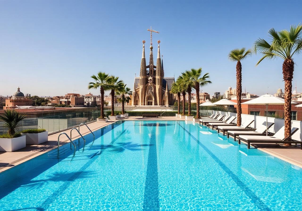 Top 10 luxury hotels with the best pools in Barcelona